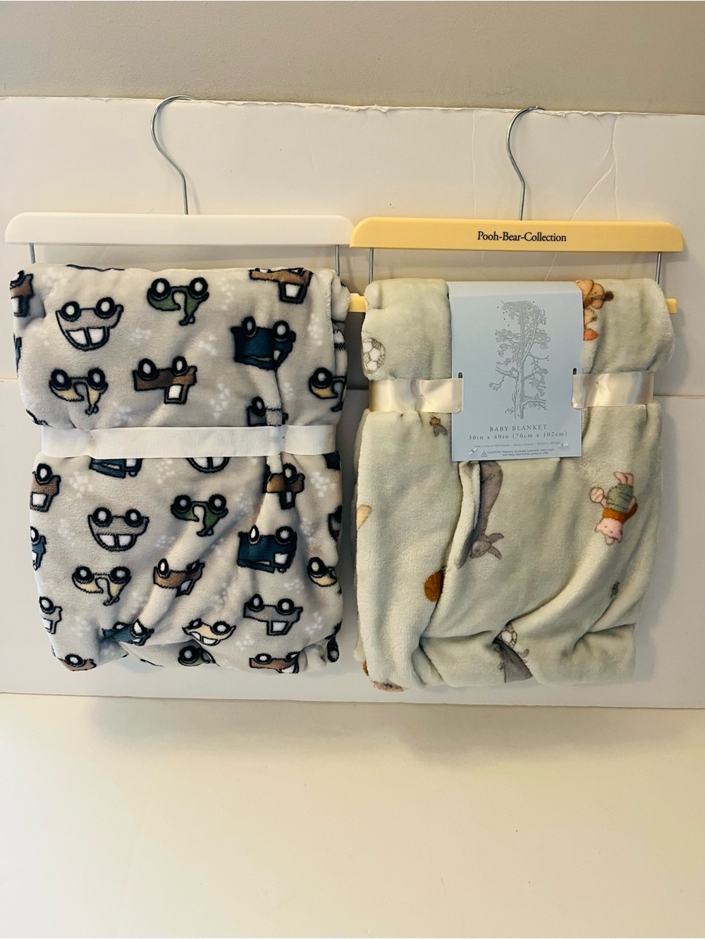Winnie the Pooh & Adirondack Baby by Berkshire Lot of 2 Baby Blankets Car Sports - Picture 2 of 12